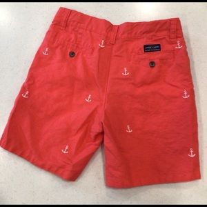 Janie and Jack linen anchor short